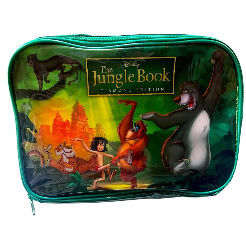 Walt Disney’s Vivid Green “Jungle Book” Soft Side Lunch Bag. New without Tags.